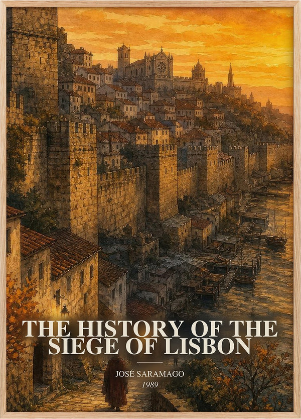 History of the Siege of Lisbon Book Watercolour Illustration – J.