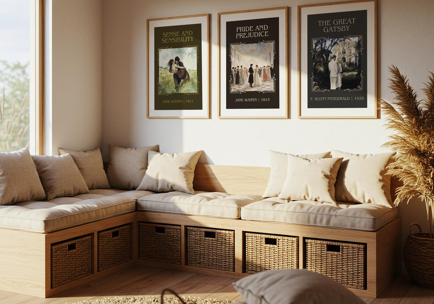 The Great Gatsby by F. Scott Fitzgerald High Quality Poster Print. Fast, Free Delivery Wall Art. Author and Blurb Book Artwork