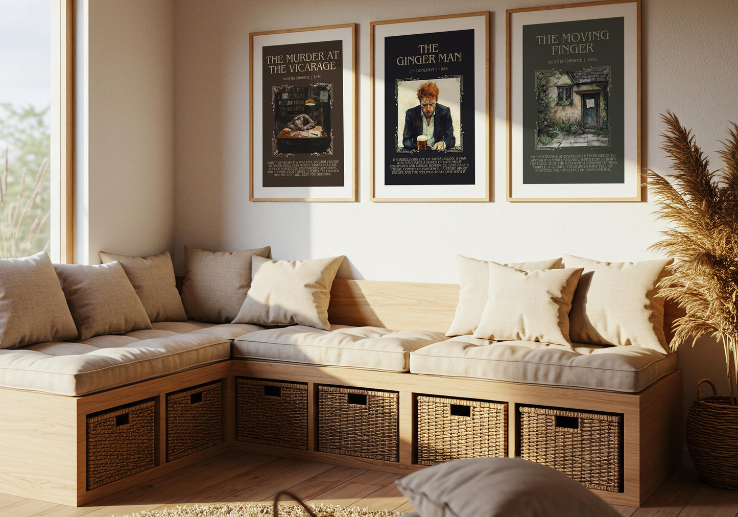 The Ginger Man by J.P. Donleavy Descriptive, High Quality Poster Print. Free Delivery Wall Art.Author and Blurb Book Artwork