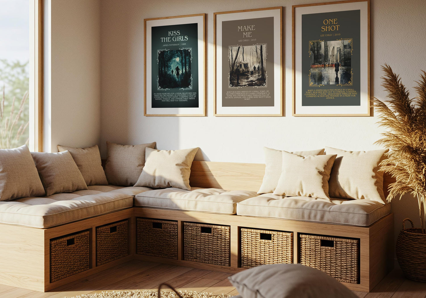 Make Me by Lee Child Descriptive, High Quality Poster Print. Fast, Free Delivery Wall Art. Author & Blurb Book Artwork. Book Summary Gift