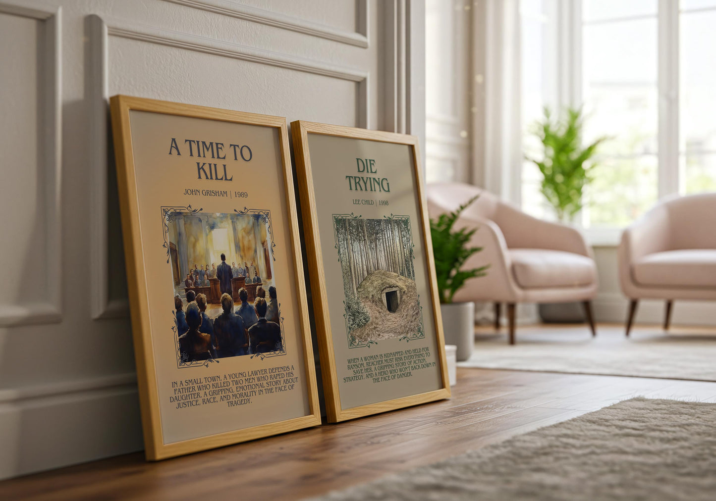 A Time To Kill by John Grisham Descriptive, High Quality Poster Print. Free Delivery Wall Art.Author and Blurb Book Artwork. Summary Gift