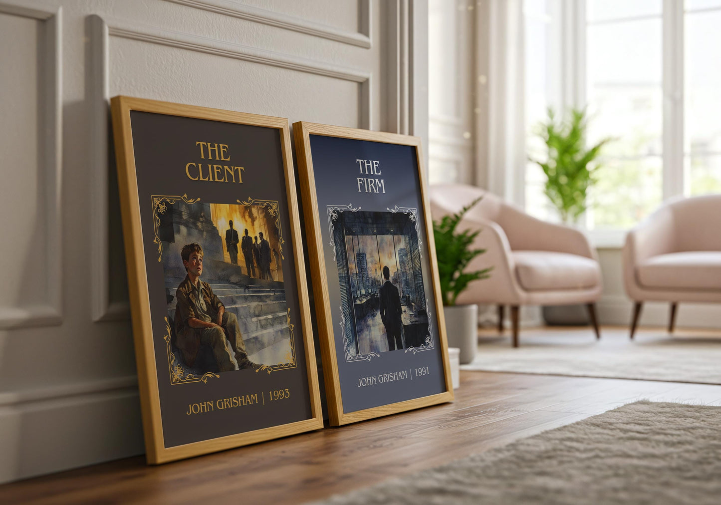 The Firm by John Grisham High Quality Poster Print. Free Delivery Wall Art. Author & Blurb Book/Novel Minimalist Art Gift Decor
