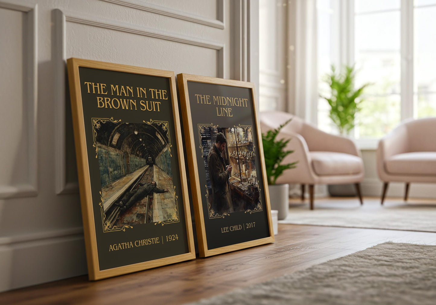 The Man In The Brown Suit by Agatha Christie High Quality Poster Print. Free Delivery Wall Art-Author & Blurb Book/Novel Minimalist Art Gift