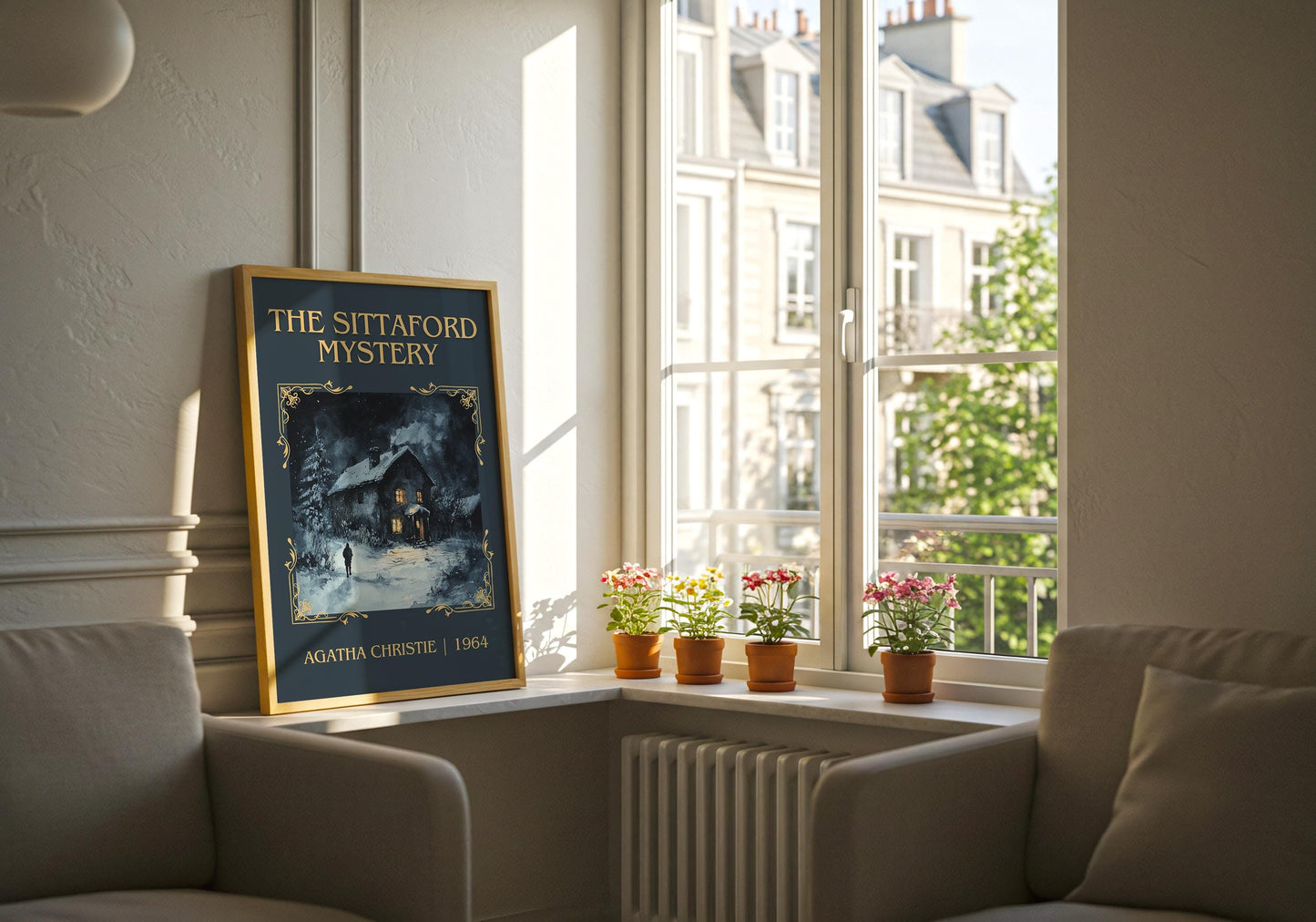 The Sittaford Mystery by Agatha Christie High Quality Poster Print. Free Delivery Wall Art-Author & Blurb Book/Novel Minimalist Art Gift