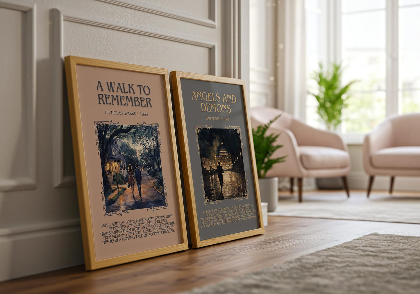 A Walk To Remember by Nicholas Sparks Descriptive, High Quality Poster Print.Free Delivery Wall Art.Author&Blurb Book Artwork. Book Gift