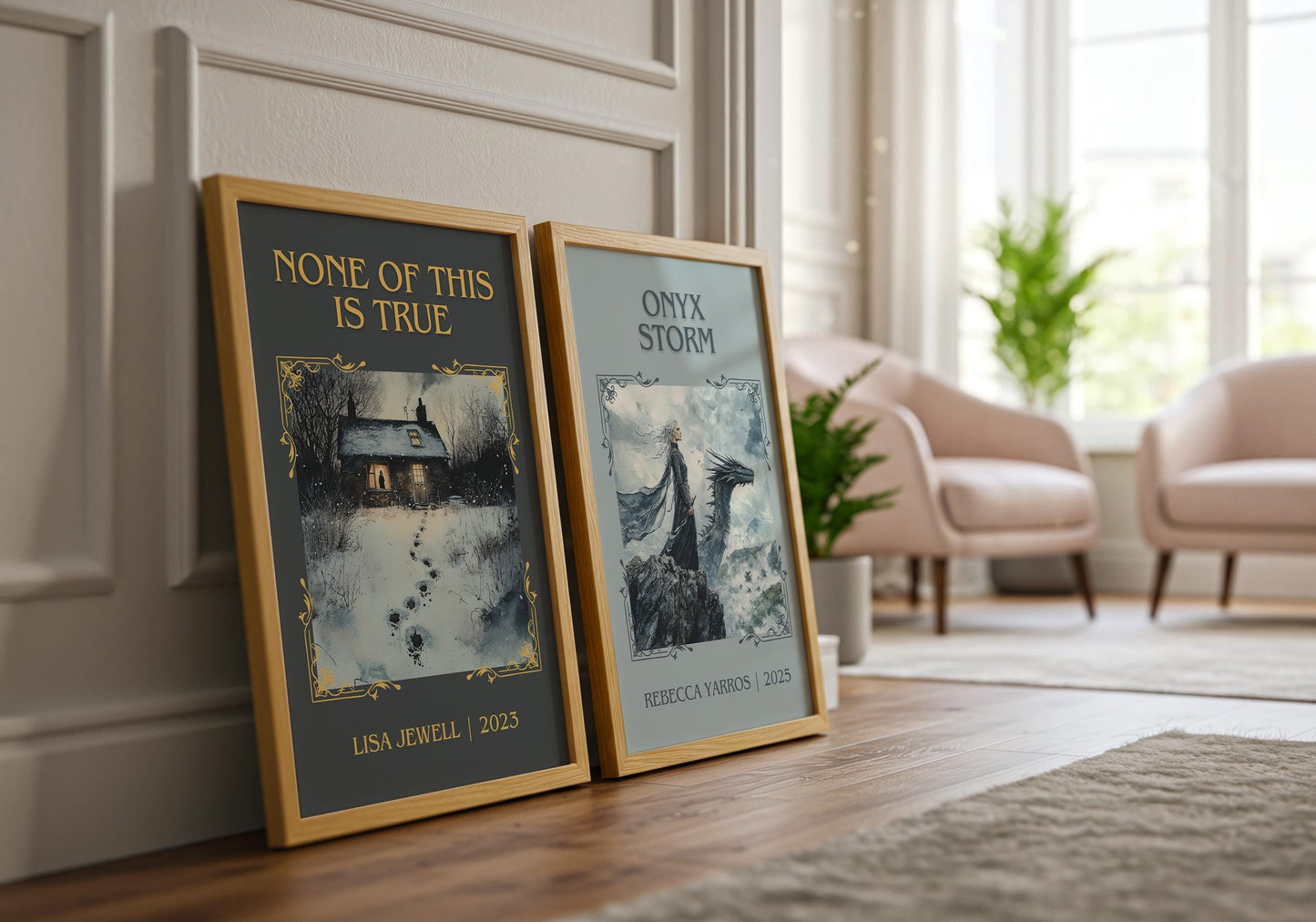 None Of This Is True by Lisa Jewell High Quality Poster Print.Free Delivery Wall Art-Author & Blurb Book/Novel Minimalist Novel Gift