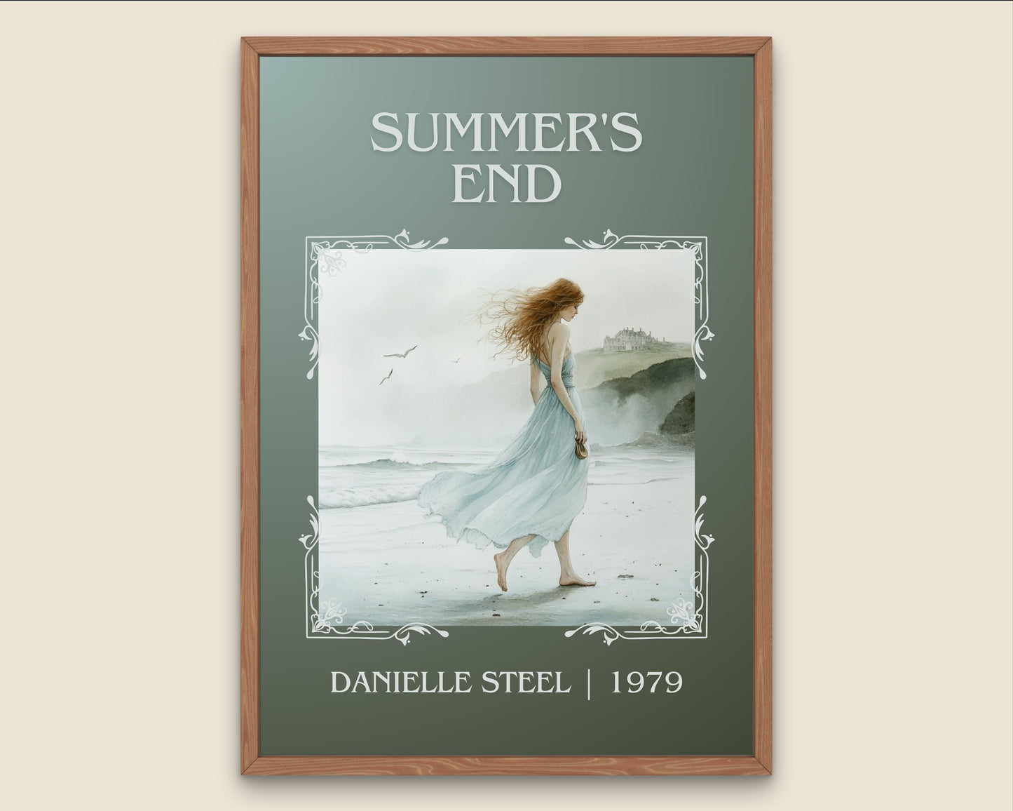 Summers End by Danielle Steel High Quality Poster Print. Free Delivery Wall Art-Author & Blurb Book/Novel Minimalist Art Home Gift