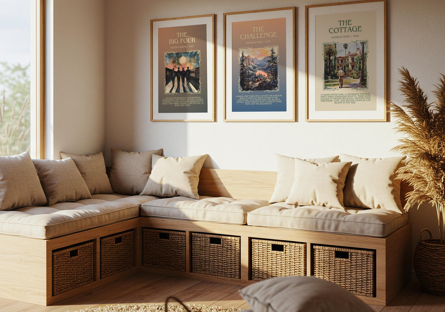 The Cottage by Danielle Steel High Quality Poster Print. Free Delivery Wall Art. Author & Blurb Book/Novel Minimalist Art Gift