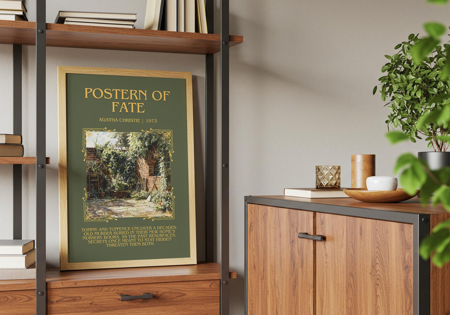 Postern Of Fate by Agatha Christie Descriptive, High Quality Poster Print.Free Delivery Wall Art. Author & Blurb Book Artwork Cover Gift