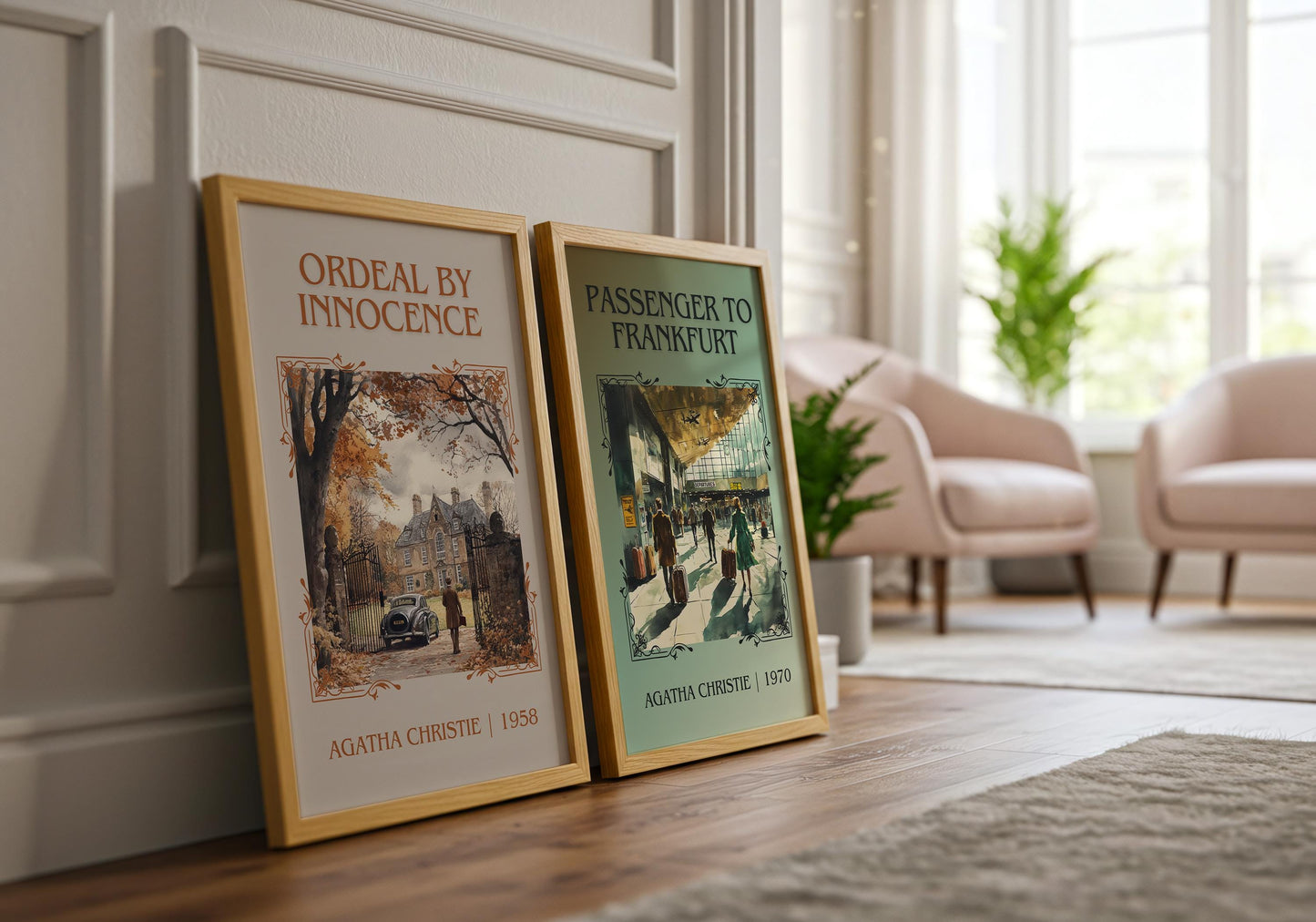 Ordeal By Innocence by Agatha Christie High Quality Poster Print.Free Delivery Wall Art-Author&Blurb Book/Novel Minimalist Home Gift Cover