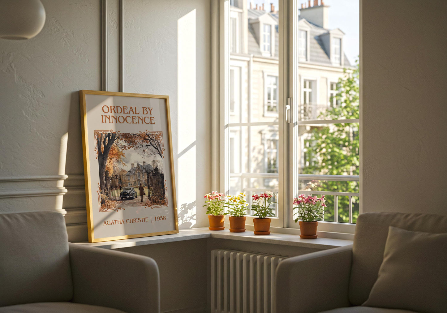 Ordeal By Innocence by Agatha Christie High Quality Poster Print.Free Delivery Wall Art-Author&Blurb Book/Novel Minimalist Home Gift Cover