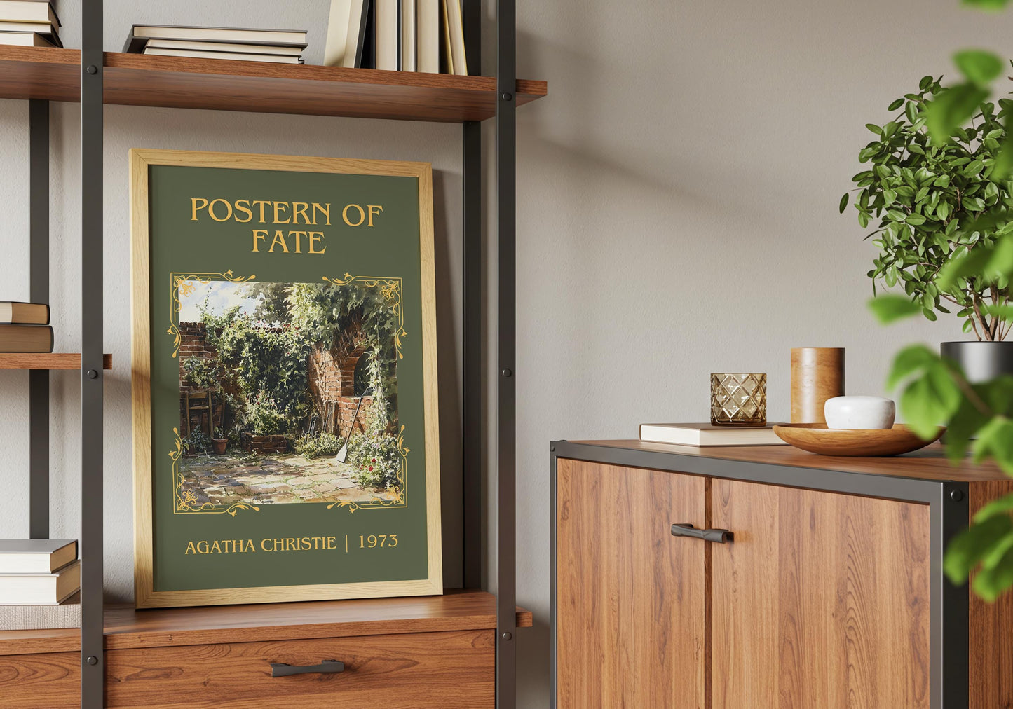 Postern Of Fate by Agatha Christie High Quality Poster Print.Free Delivery Wall Art-Author&Blurb Book/Novel Minimalist Home Gift Cover