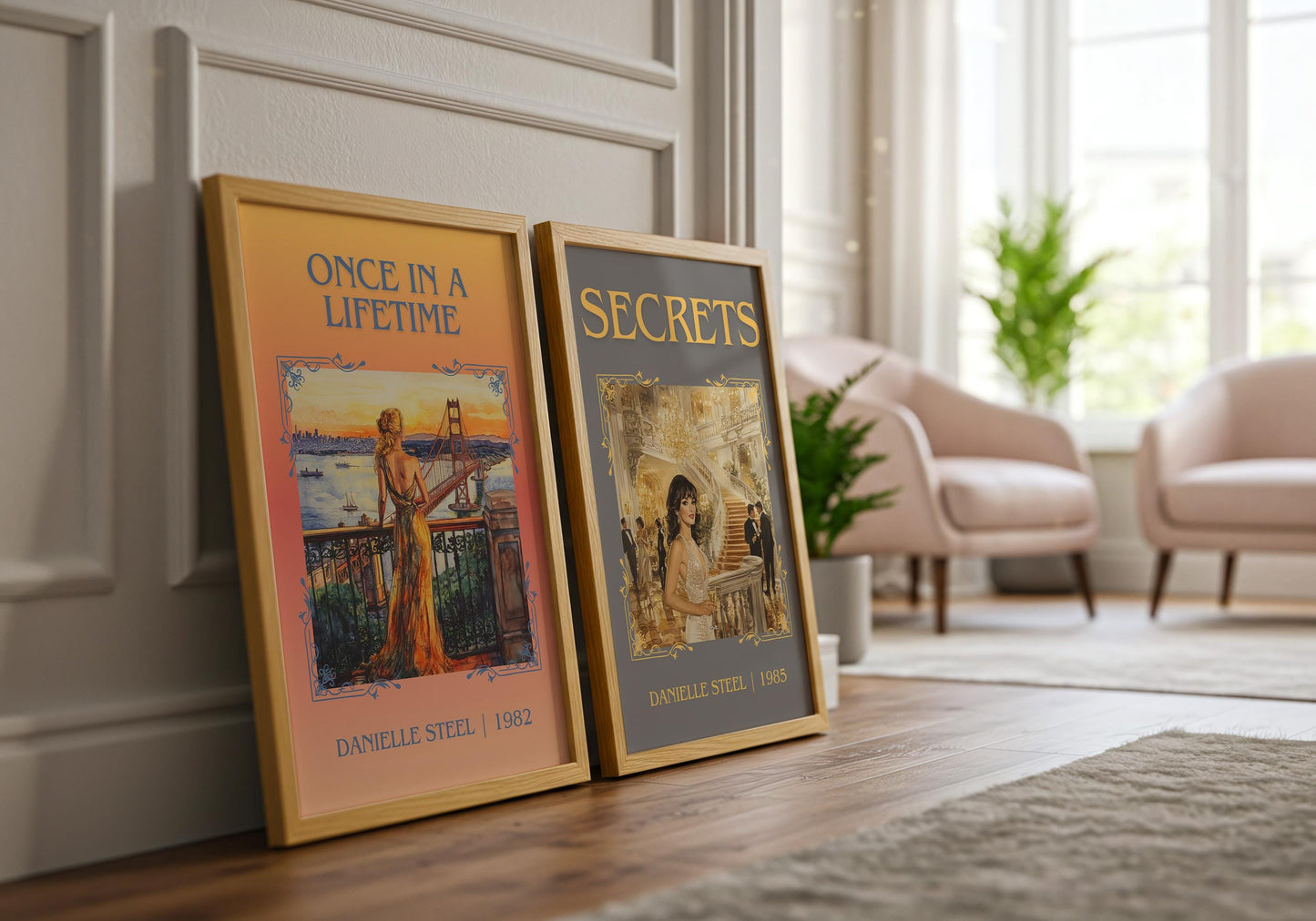 Secrets by Danielle Steel High Quality Poster Print. Free Delivery Wall Art-Author&Blurb Book Minimalist Home Gift Cover