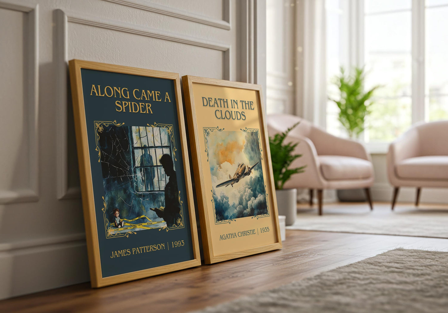 Along Came A Spider by James Patterson High Quality Poster Print. Free Delivery Wall Art. Author & Blurb Book/Novel Minimalist Art Gift
