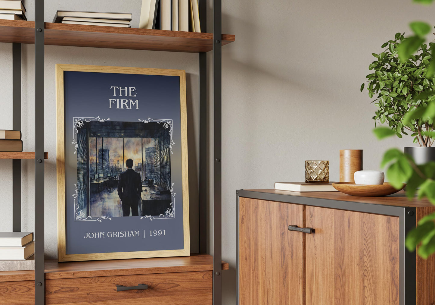 The Firm by John Grisham High Quality Poster Print. Free Delivery Wall Art. Author & Blurb Book/Novel Minimalist Art Gift Decor