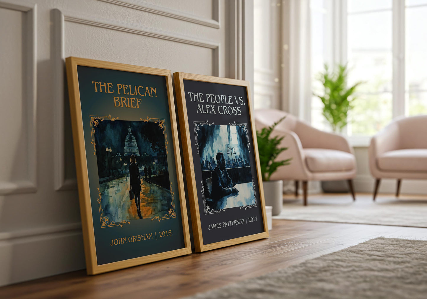 The People vs Alex Cross by James Patterson High Quality Poster Print. Free Delivery Wall Art-Author & Blurb Book/Novel Minimalist Art Gift