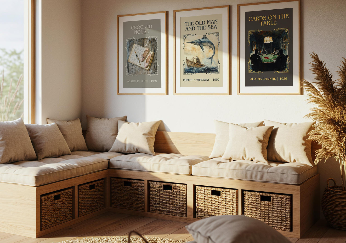 Crooked House by Agatha Christie High Quality Poster Print. Free Delivery Wall Art. Author & Blurb Book / Novel Minimalist Art Gift Decor