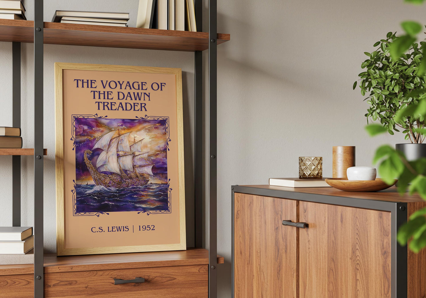 The Voyage Of The Dawn Treader by C.S. Lewis High Quality Poster Print.Fast Delivery Wall Art. Author, Title Book/Novel Artwork Minimalist