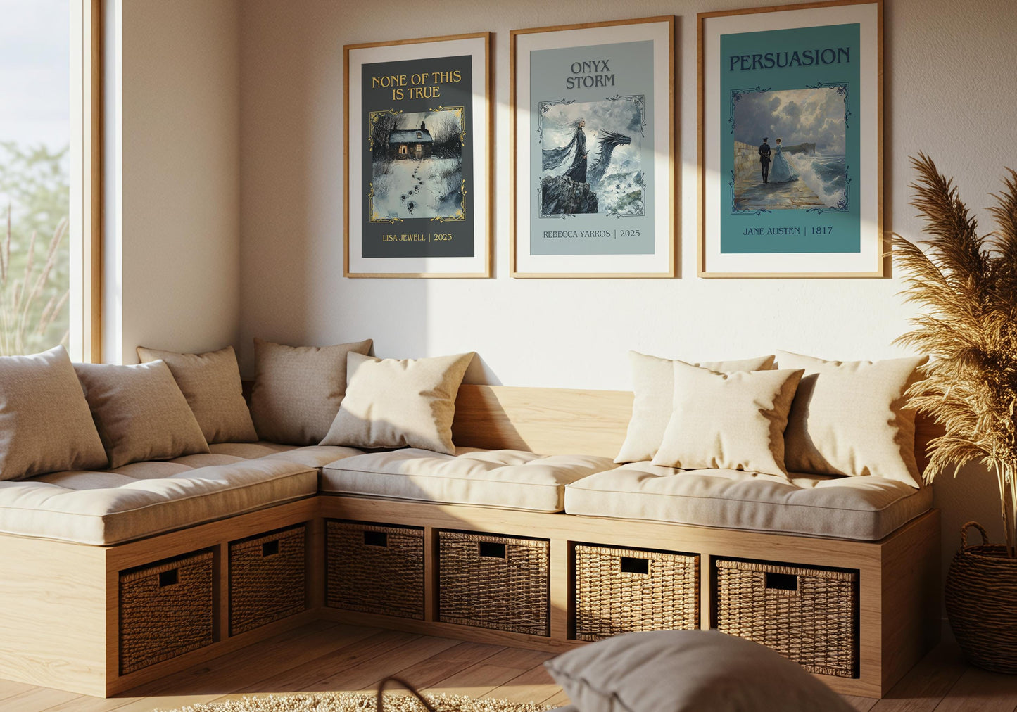 None Of This Is True by Lisa Jewell High Quality Poster Print.Free Delivery Wall Art-Author & Blurb Book/Novel Minimalist Novel Gift