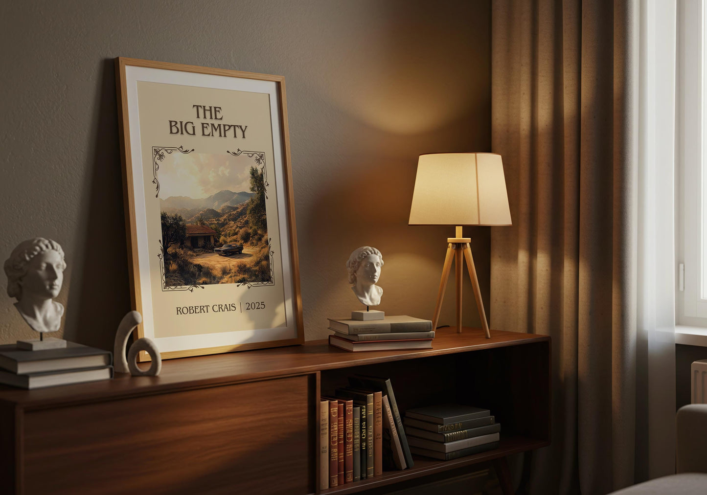The Big Empty by Robert Crais High Quality Poster Print. Fast, Free Delivery Wall Art. Author, Title Book/Novel Artwork. Minimalist