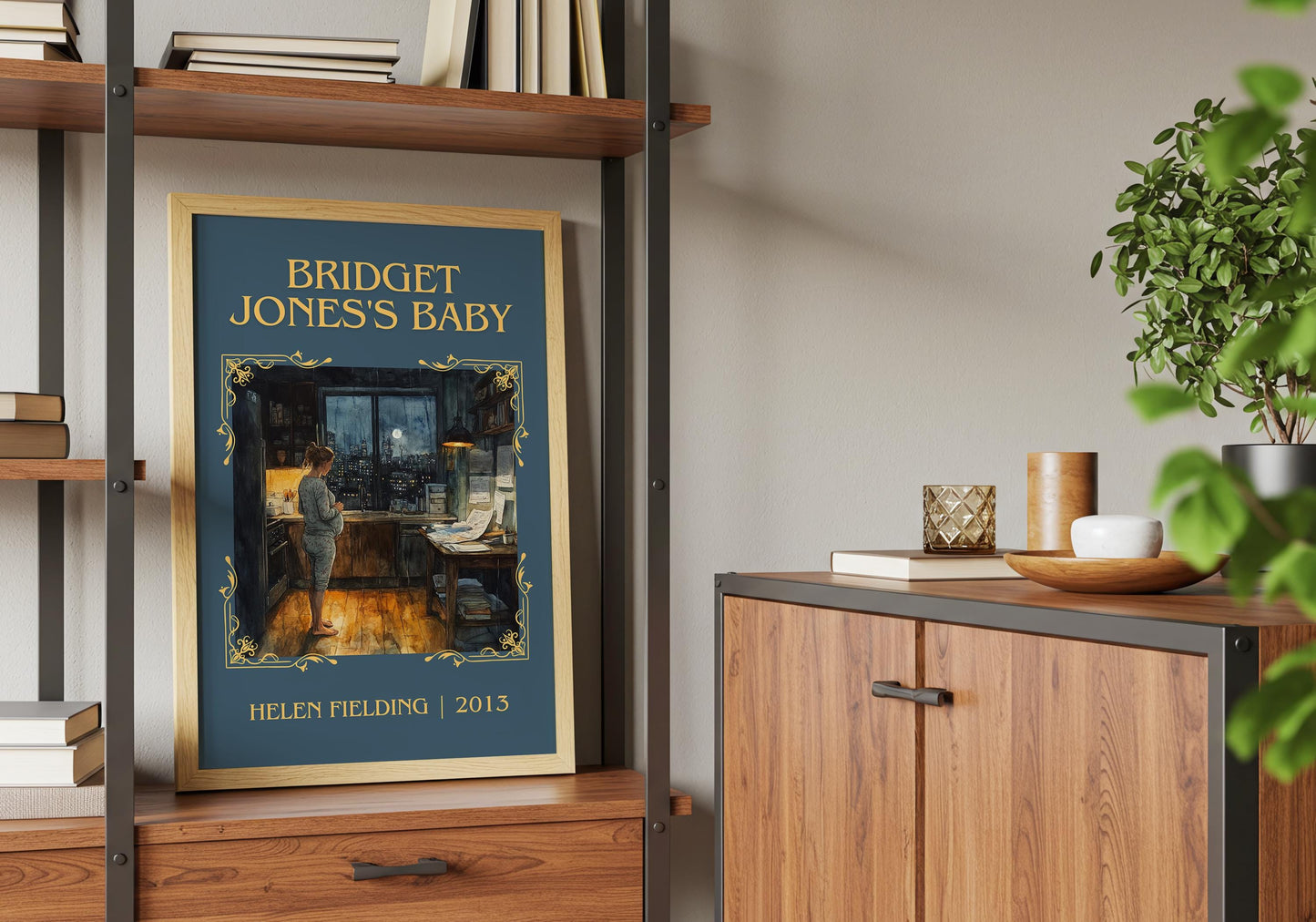 Bridget Jones's Baby by Helen Fielding High Quality Poster Print. Fast, Free Delivery Wall Art. Author, Title Book/Novel Artwork-Minimalist