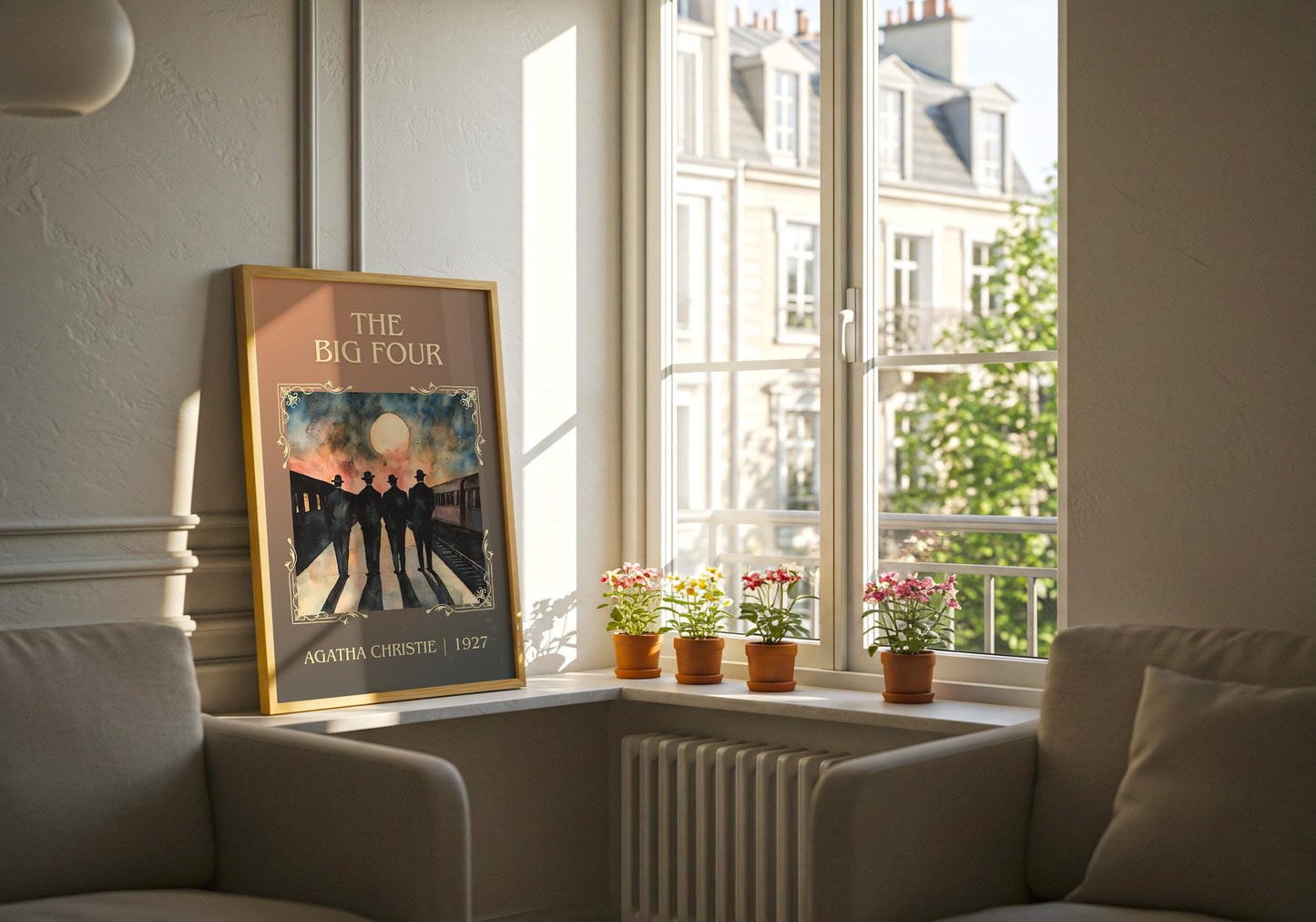 The Big Four by Agatha Christie High Quality Poster Print. Free Delivery Wall Art. Author & Blurb Book/Novel Minimalist Art Gift