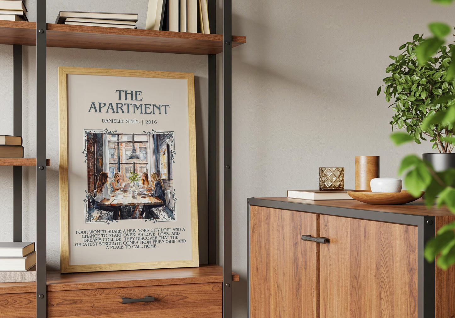 The Apartment by Danielle Steel High Quality Poster Print. Free Delivery Wall Art. Author & Blurb Book/Novel Minimalist Art Gift