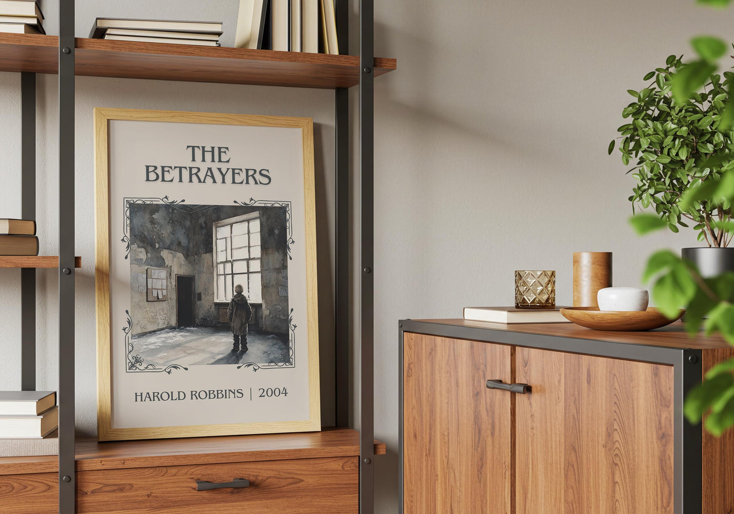 The Betrayers by Harold Robbins High Quality Poster Print. Free Delivery Wall Art. Author Book Artwork-Minimalist Gift Library Nook Art