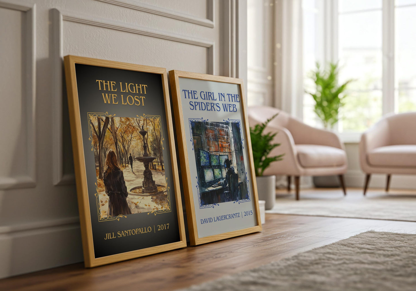 The Light We Lost by Jill Santopallo High Quality Poster Print-Free Delivery Wall Art. Author Book Artwork-Minimalist Gift Library Nook Gift