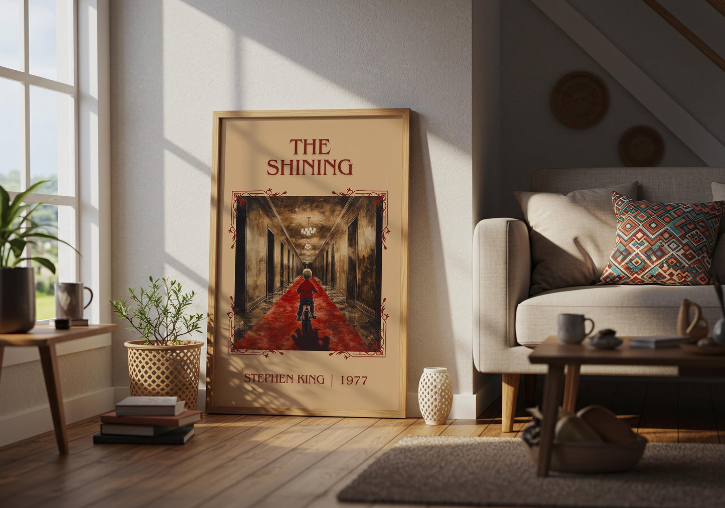 The Shining by Stephen King High Quality Poster Print-Free Delivery Wall Art. Author Book Artwork-Minimalist Gift Nook Gift Library