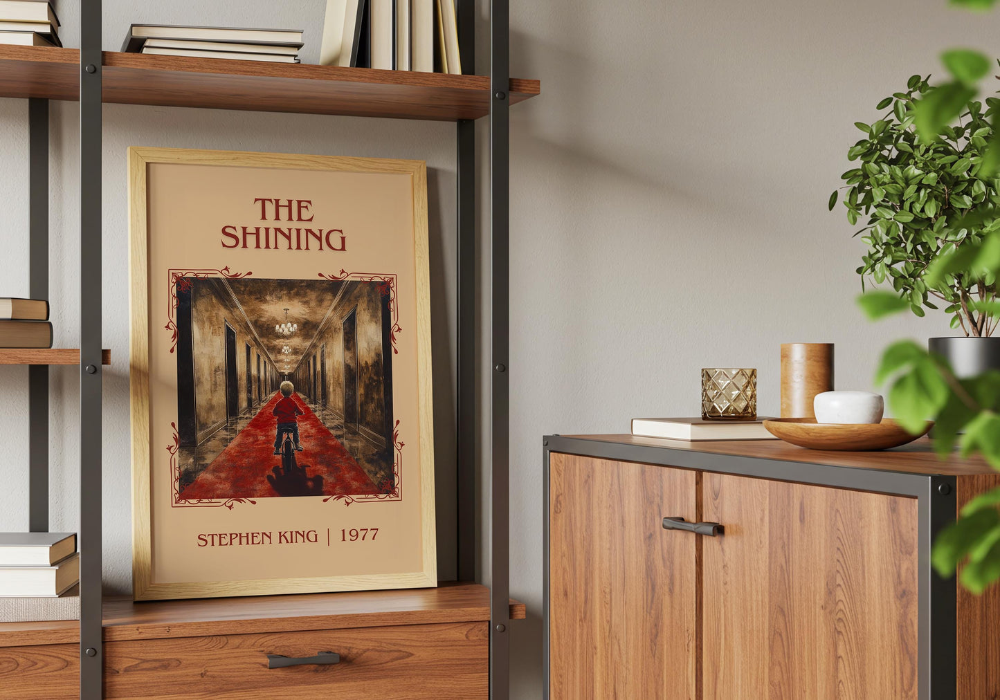 The Shining by Stephen King High Quality Poster Print-Free Delivery Wall Art. Author Book Artwork-Minimalist Gift Nook Gift Library