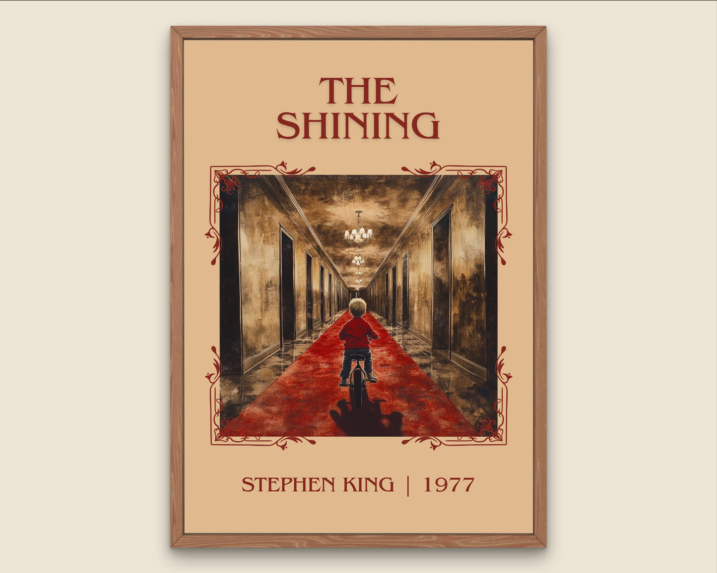 The Shining by Stephen King High Quality Poster Print-Free Delivery Wall Art. Author Book Artwork-Minimalist Gift Nook Gift Library