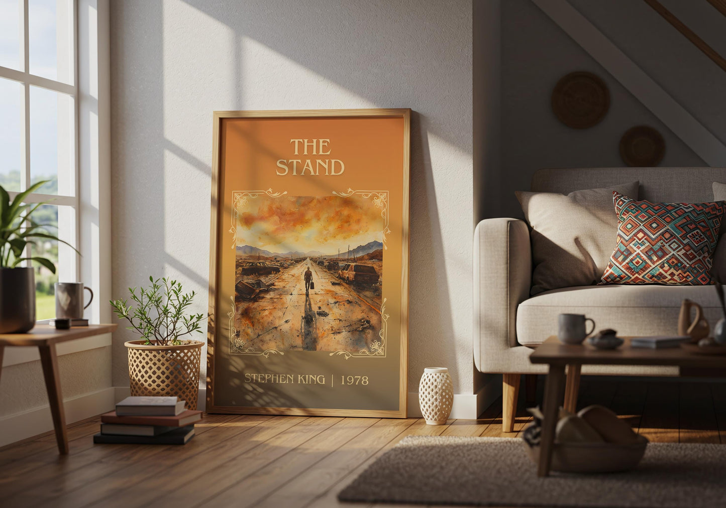 The Stand by Stephen King High Quality Poster Print-Free Delivery Wall Art. Author Book Artwork-Minimalist Gift Library Nook Gift