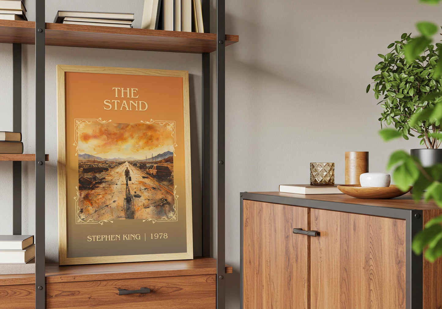 The Stand by Stephen King High Quality Poster Print-Free Delivery Wall Art. Author Book Artwork-Minimalist Gift Library Nook Gift