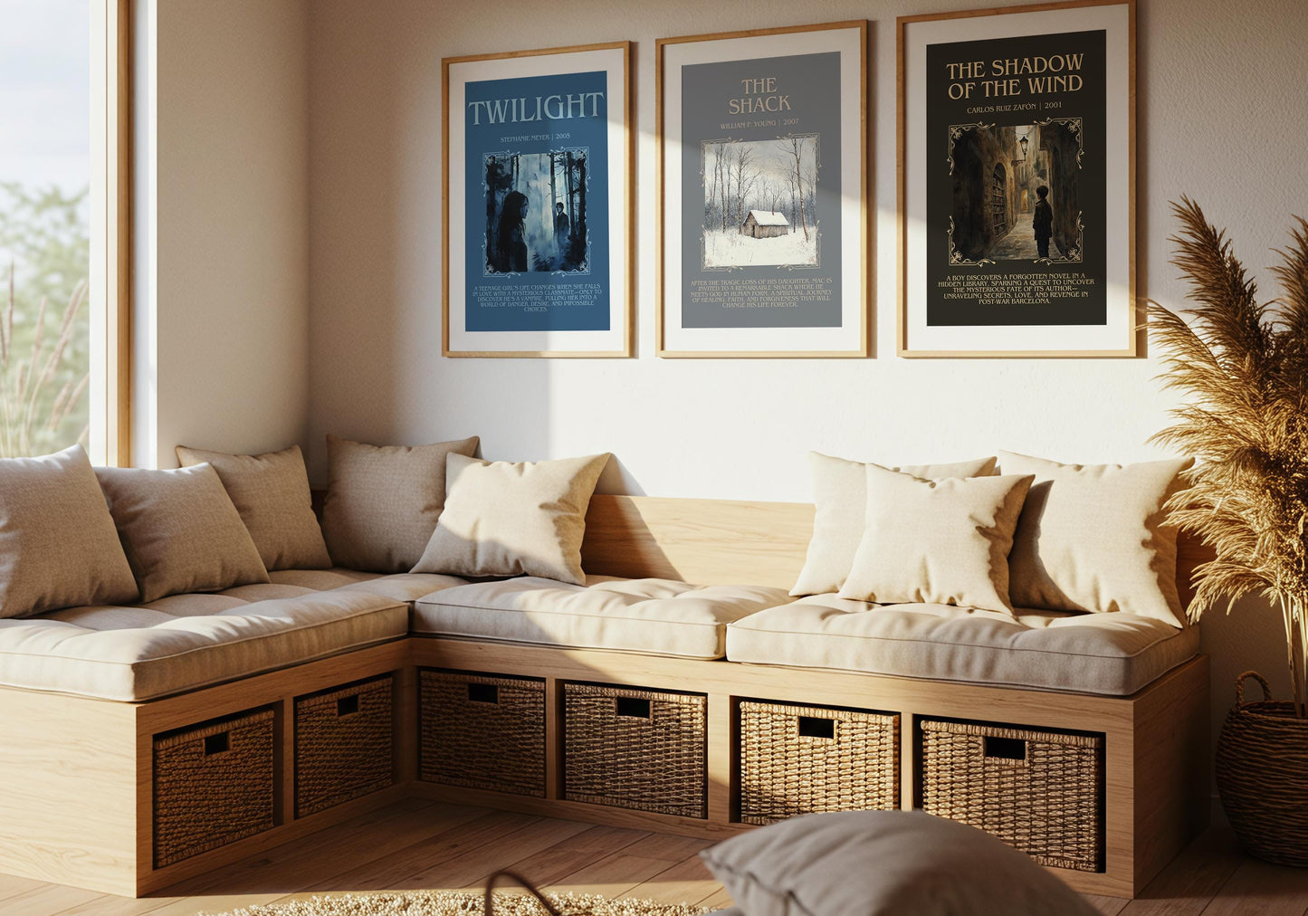 The Shadow Of The Wind by Carlos Ruiz Zafon Descriptive, High Quality Poster Print.Free Delivery Wall Art.Author and Blurb Book Artwork Gift
