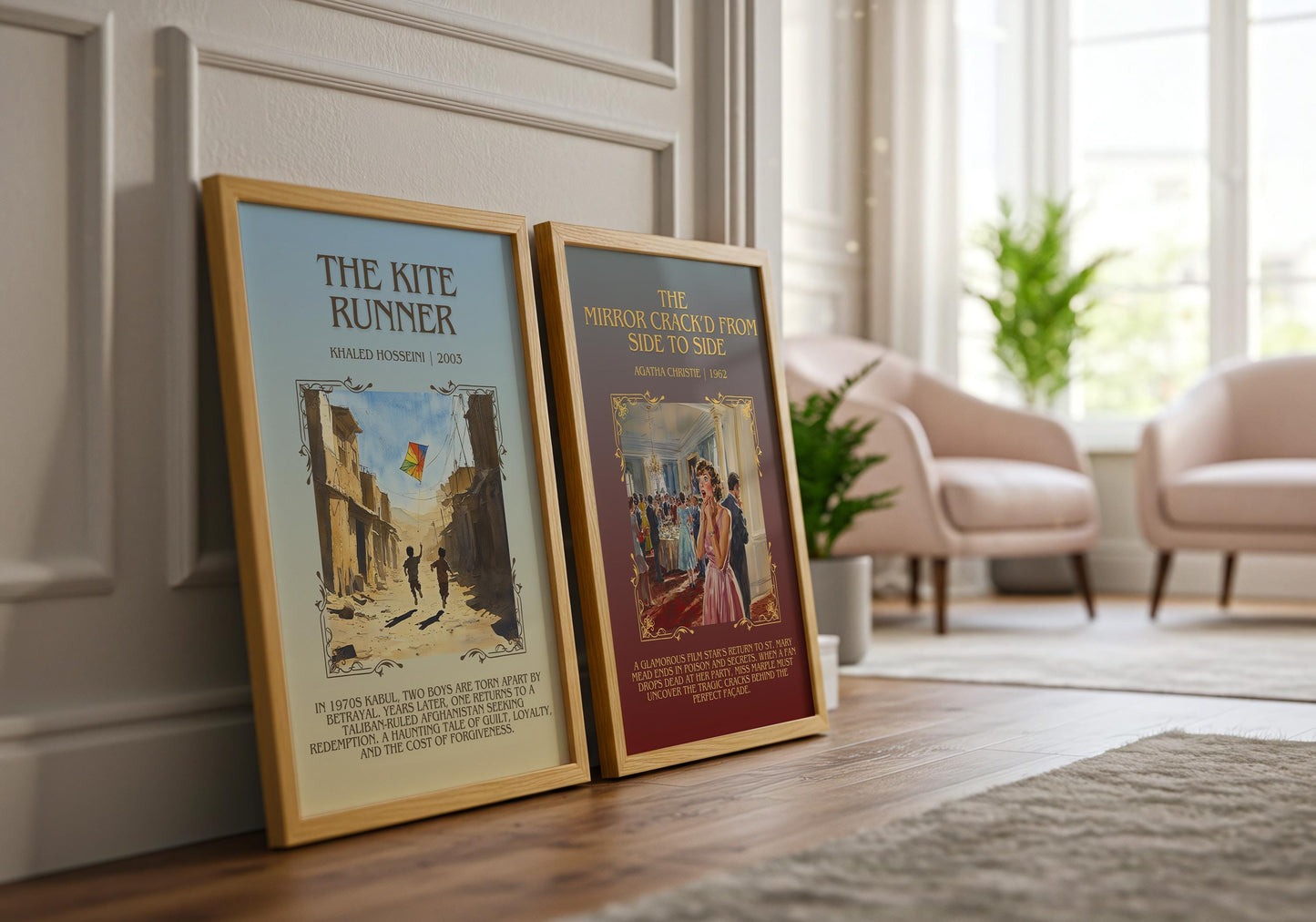 The Mirror Crack'd From Side To Side by Agatha Christie Descriptive, High Quality Poster Print.Free Delivery Wall Art Author&Blurb Book Art