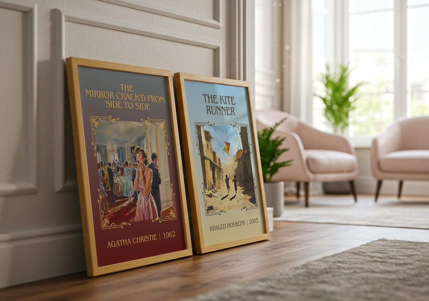 The Mirror Crack'd From Side To Side by Agatha Christie High Quality Poster Print.Free Delivery Wall Art-Author&Blurb Book Minimalist Home