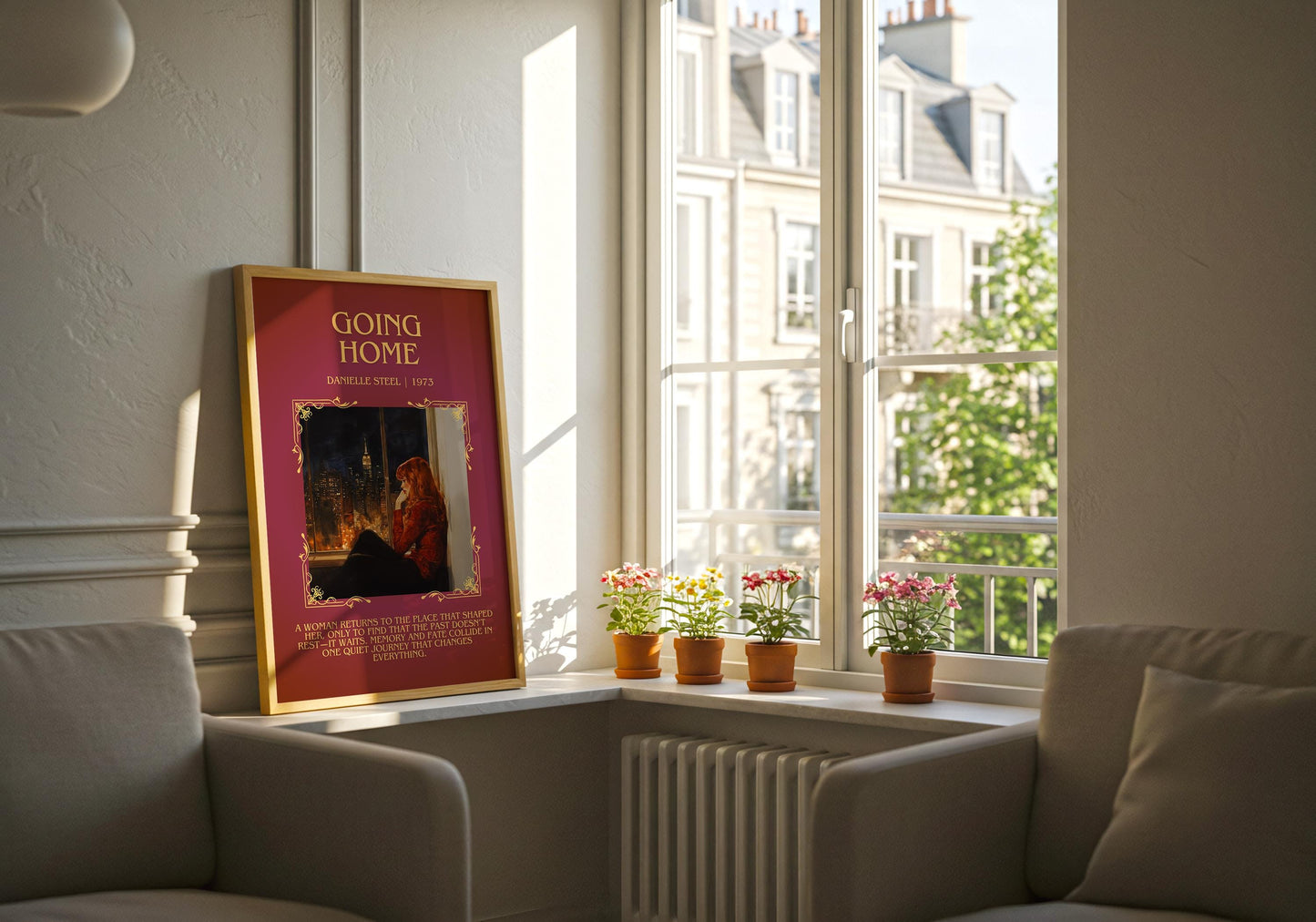 Going Home by Danielle Steel Descriptive, High Quality Poster Print.Free Delivery Wall Art. Author & Blurb Book Artwork Cover Novel Gift