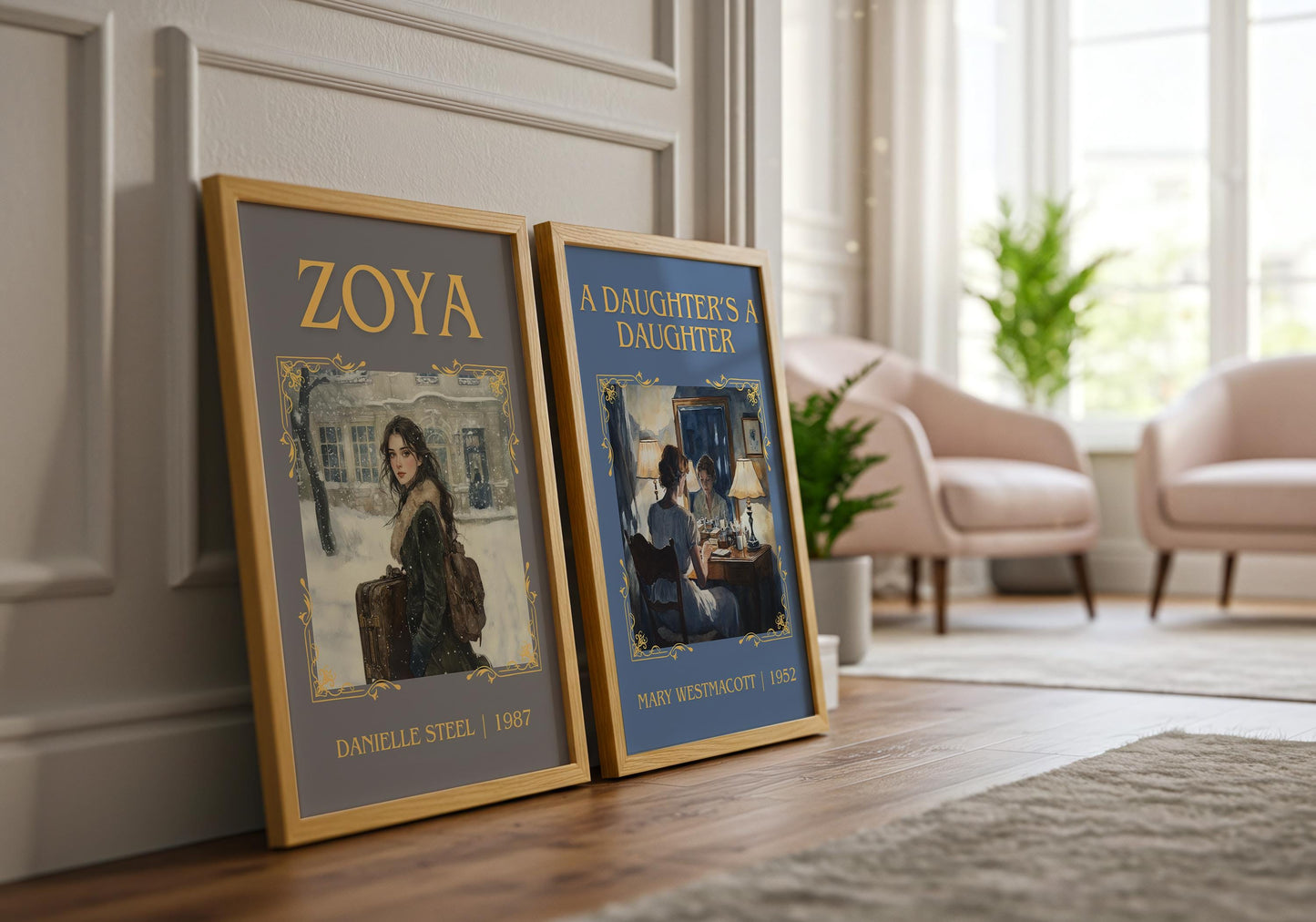 A Daughter's A Daughter by Mary Westmacott High Quality Poster Print. Free Delivery Wall Art-Author&Blurb Book Minimalist Home Gift Cover