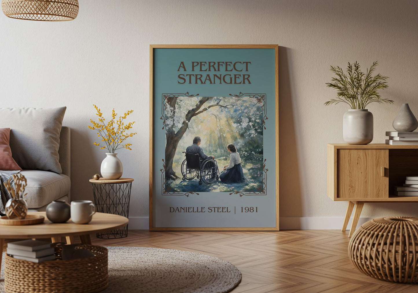 A Perfect Stranger by Danielle Steel High Quality Poster Print. Free Delivery Wall Art-Author&Blurb Book Minimalist Home Gift Cover