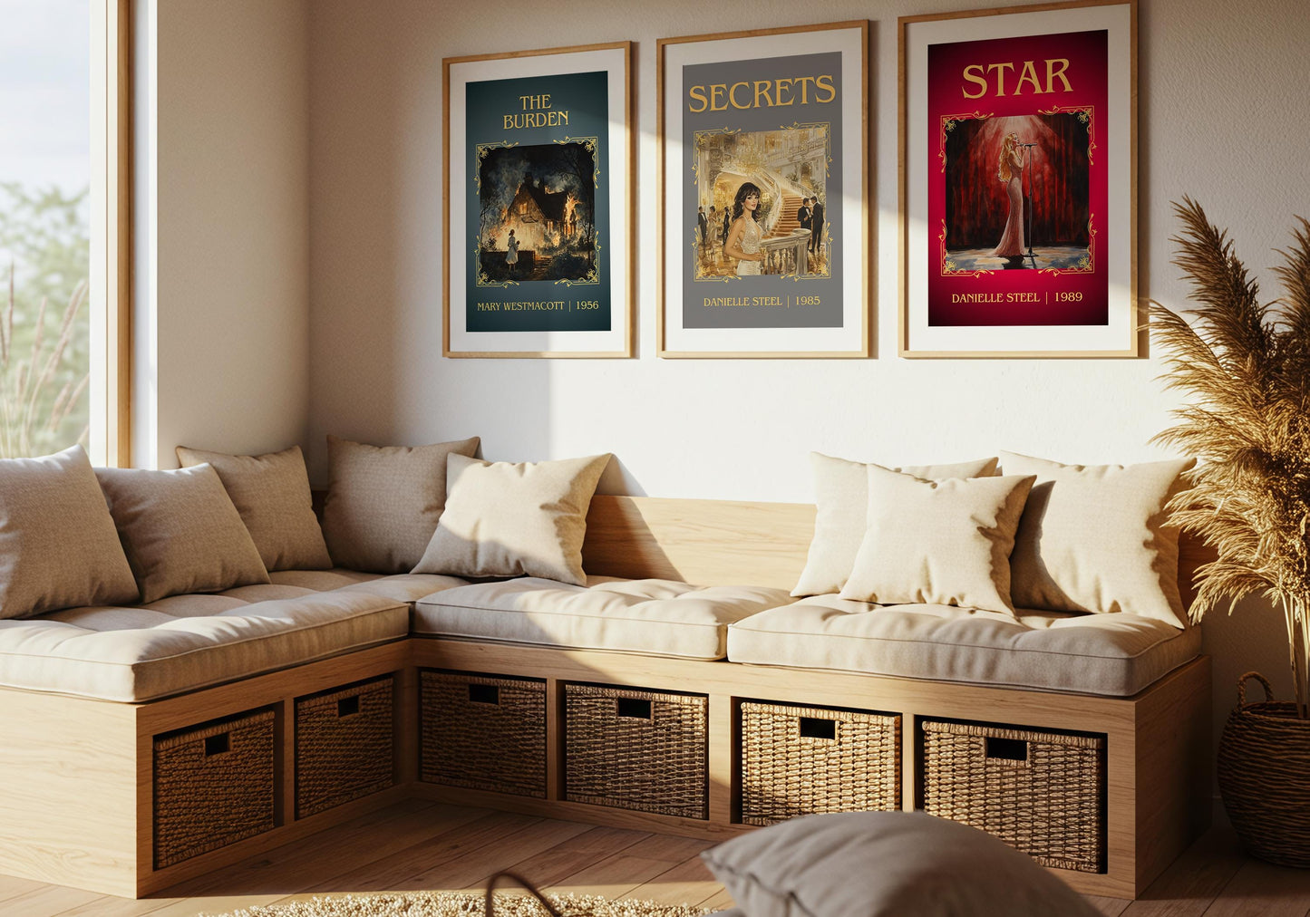 Star by Danielle Steel High Quality Poster Print. Free Delivery Wall Art-Author&Blurb Book Minimalist Home Gift Cover Library Nook
