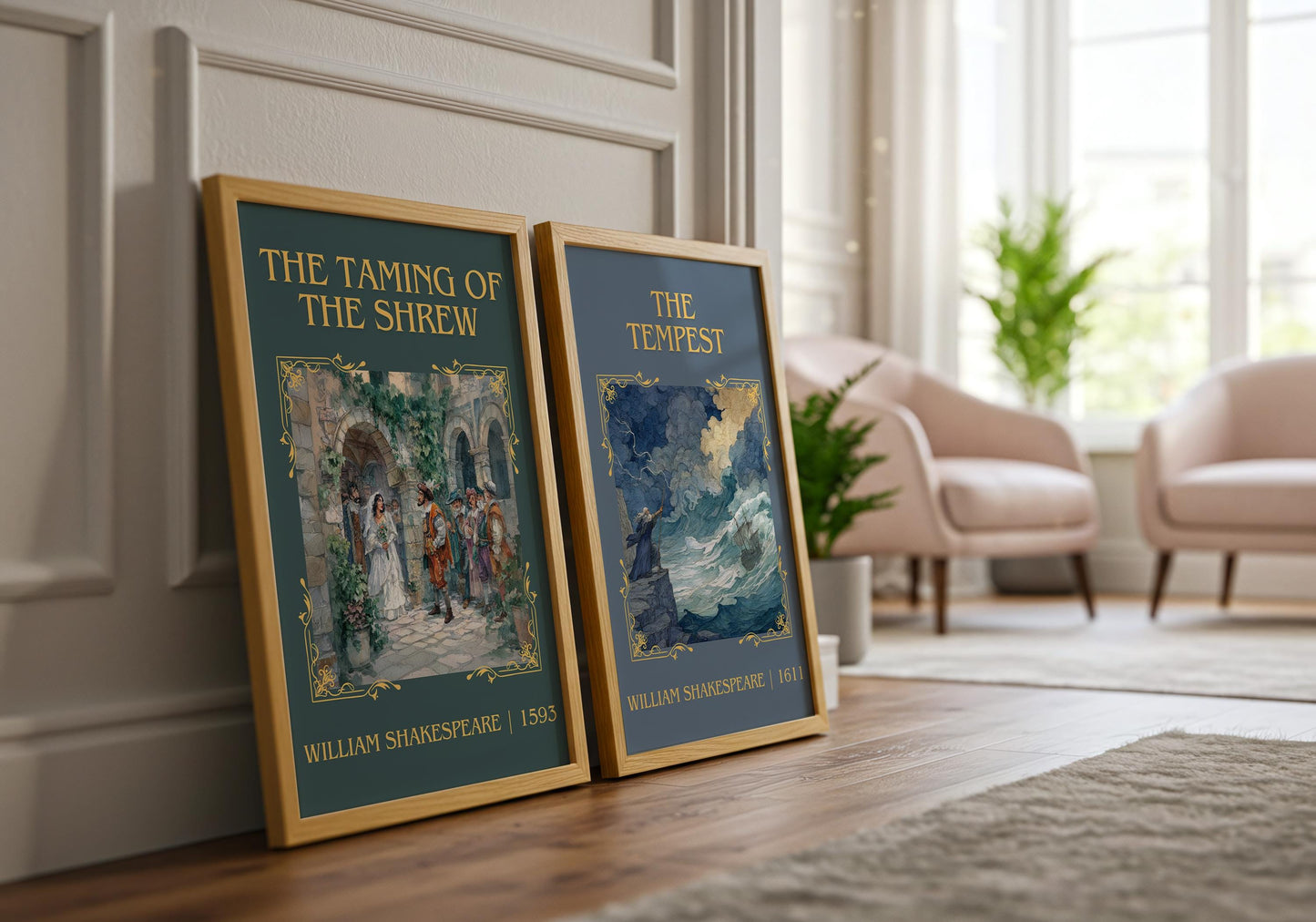 The Tempest by William Shakespeare High Quality Poster Print.Free Delivery Wall Art. Author Book Nook Minimalist Gift