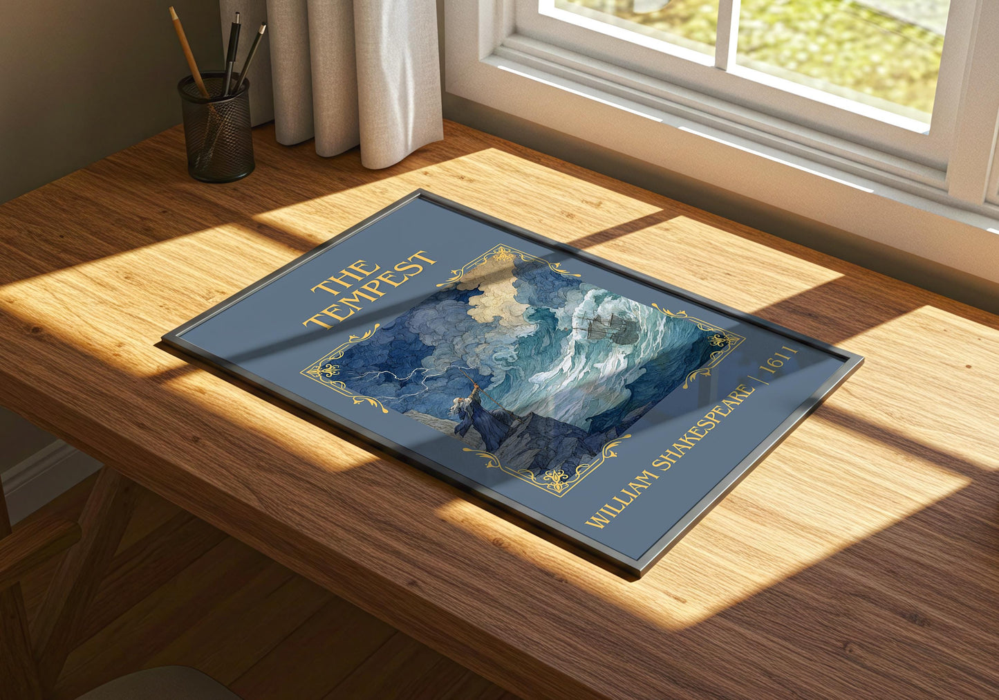 The Tempest by William Shakespeare High Quality Poster Print.Free Delivery Wall Art. Author Book Nook Minimalist Gift