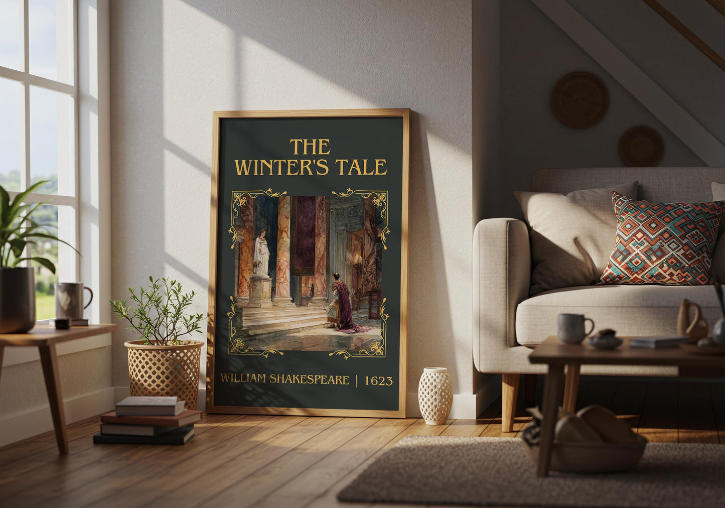 The Winter's Tale by William Shakespeare High Quality Poster Print.Free Delivery Wall Art. Author Book Nook Minimalist Gift