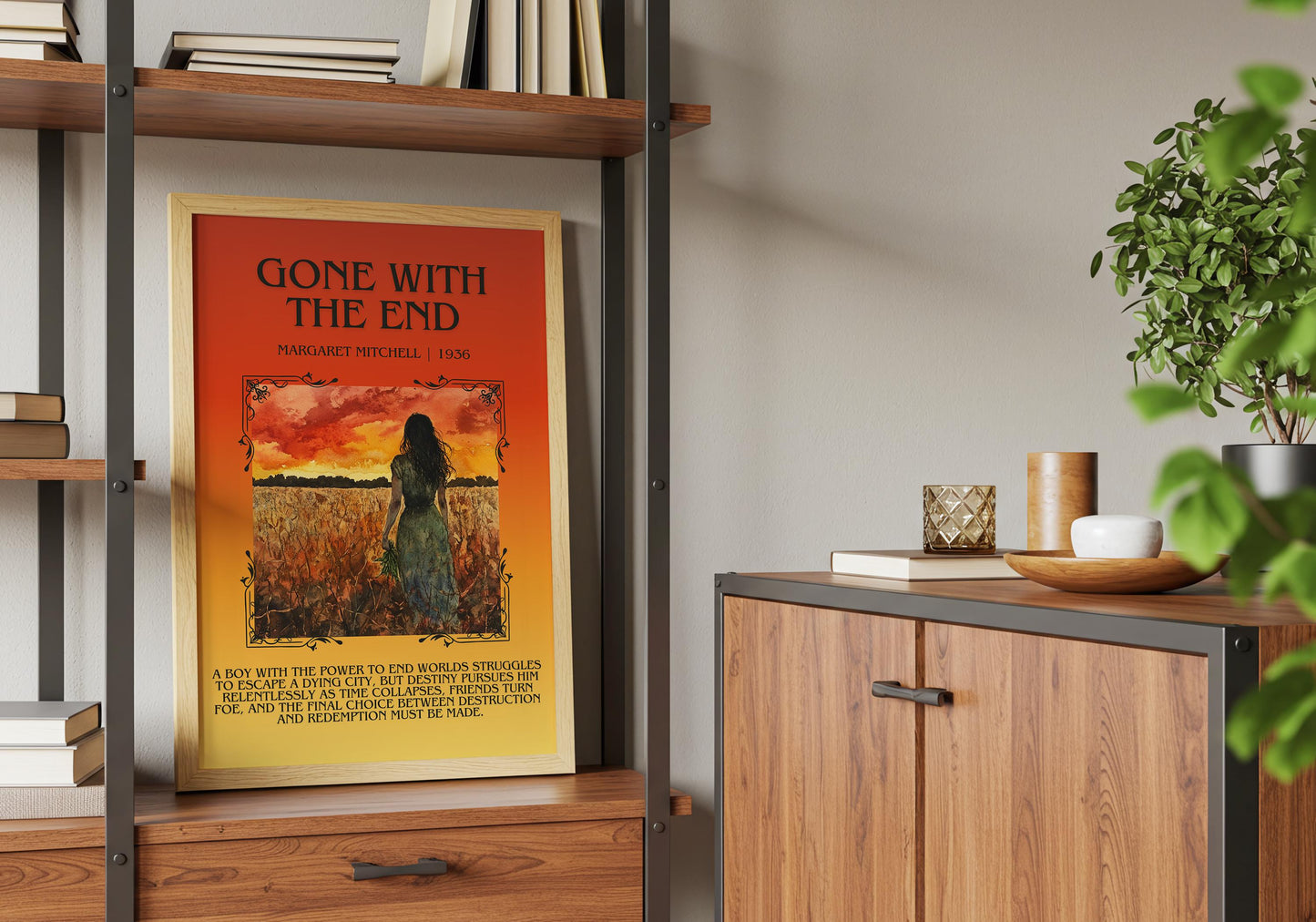 Gone With The End by Margaret Mitchell | Descriptive Book Poster | Blurby