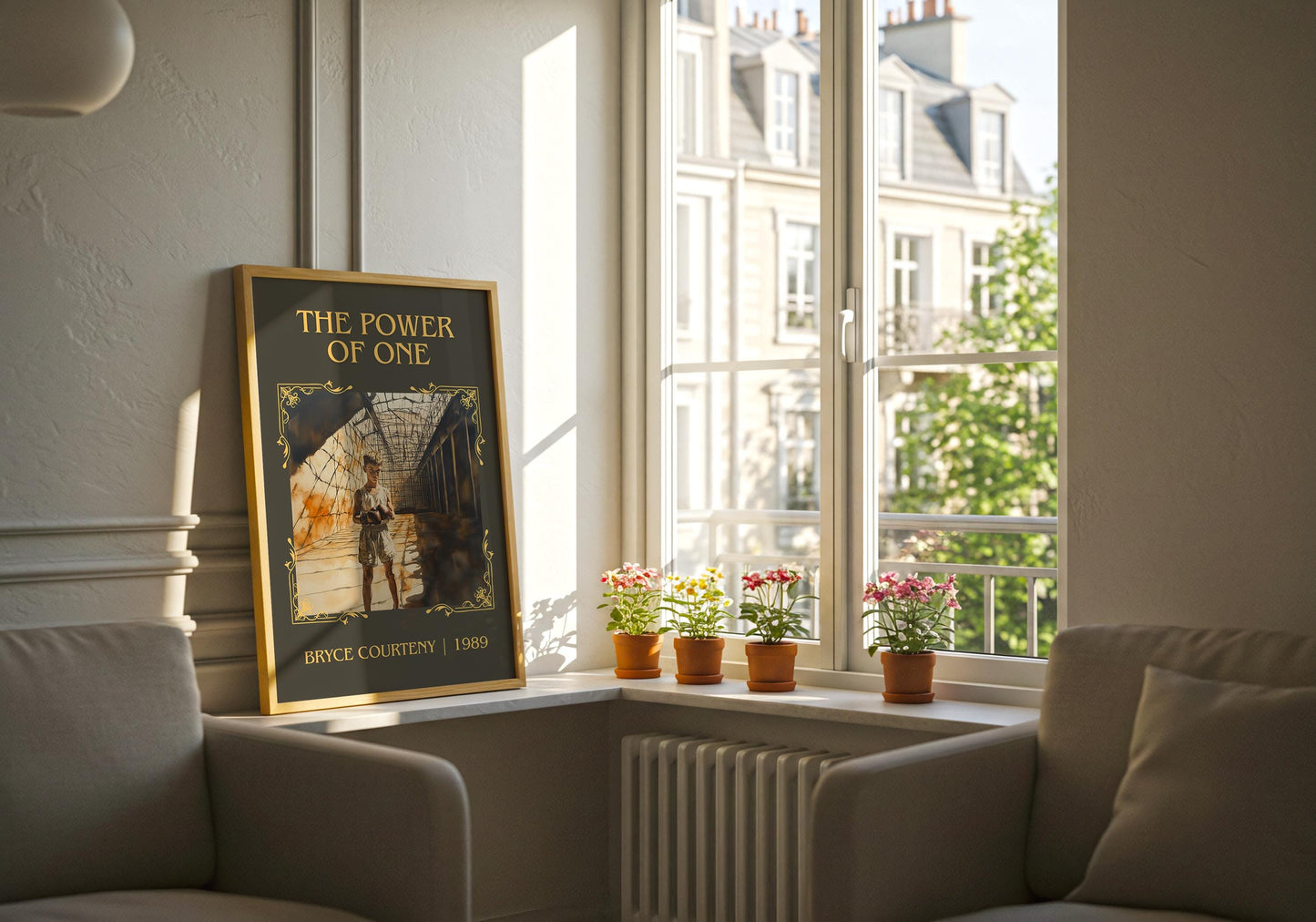 The Power Of One by Bryce Courtney High Quality Poster Print-Free Delivery Wall Art. Author Book Artwork-Minimalist Gift Library Nook Gift