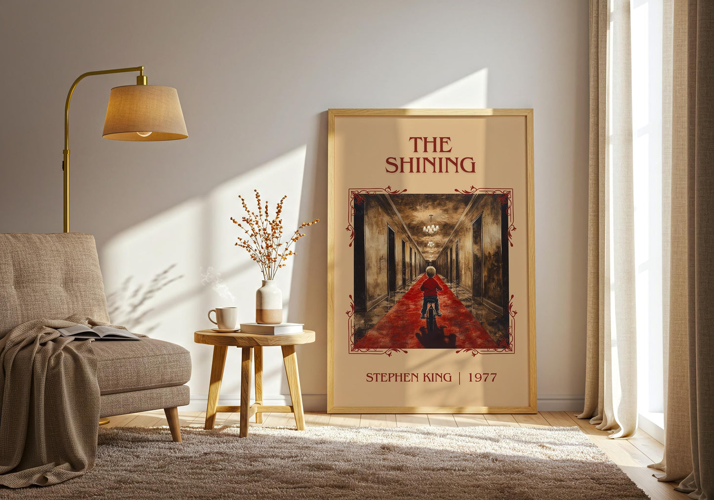 The Shining by Stephen King High Quality Poster Print-Free Delivery Wall Art. Author Book Artwork-Minimalist Gift Nook Gift Library