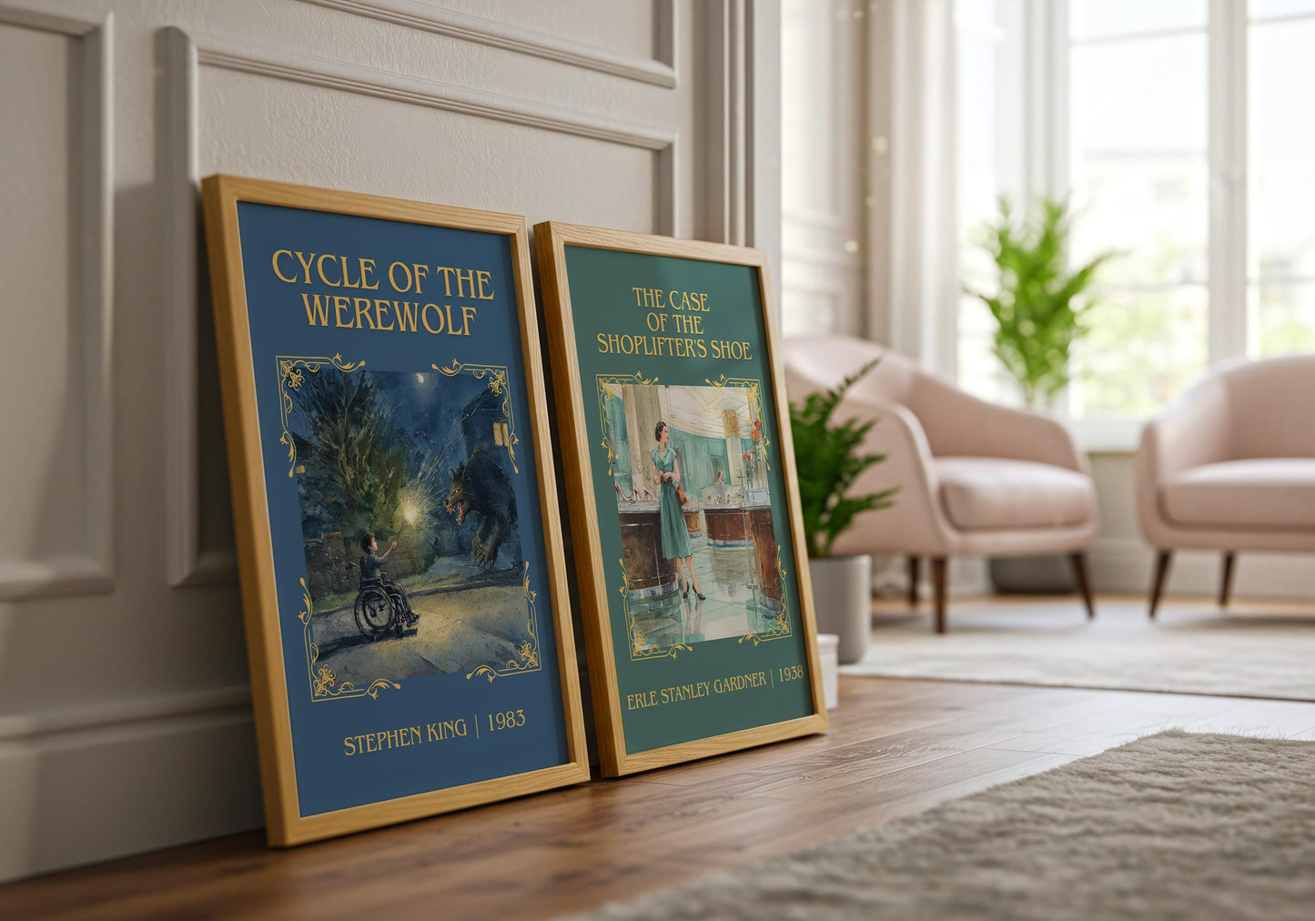 Cycle Of The Werewolf by Stephen King Descriptive, High Quality Poster Print.Free Delivery Wall Art. Author&Blurb Book Artwork Novel Nook