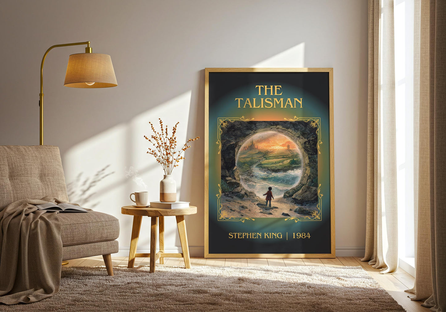The Talisman by Stephen King Descriptive Poster Print.Free Delivery Wall Art Author&Blurb Book Artwork Novel Poster Minimalist
