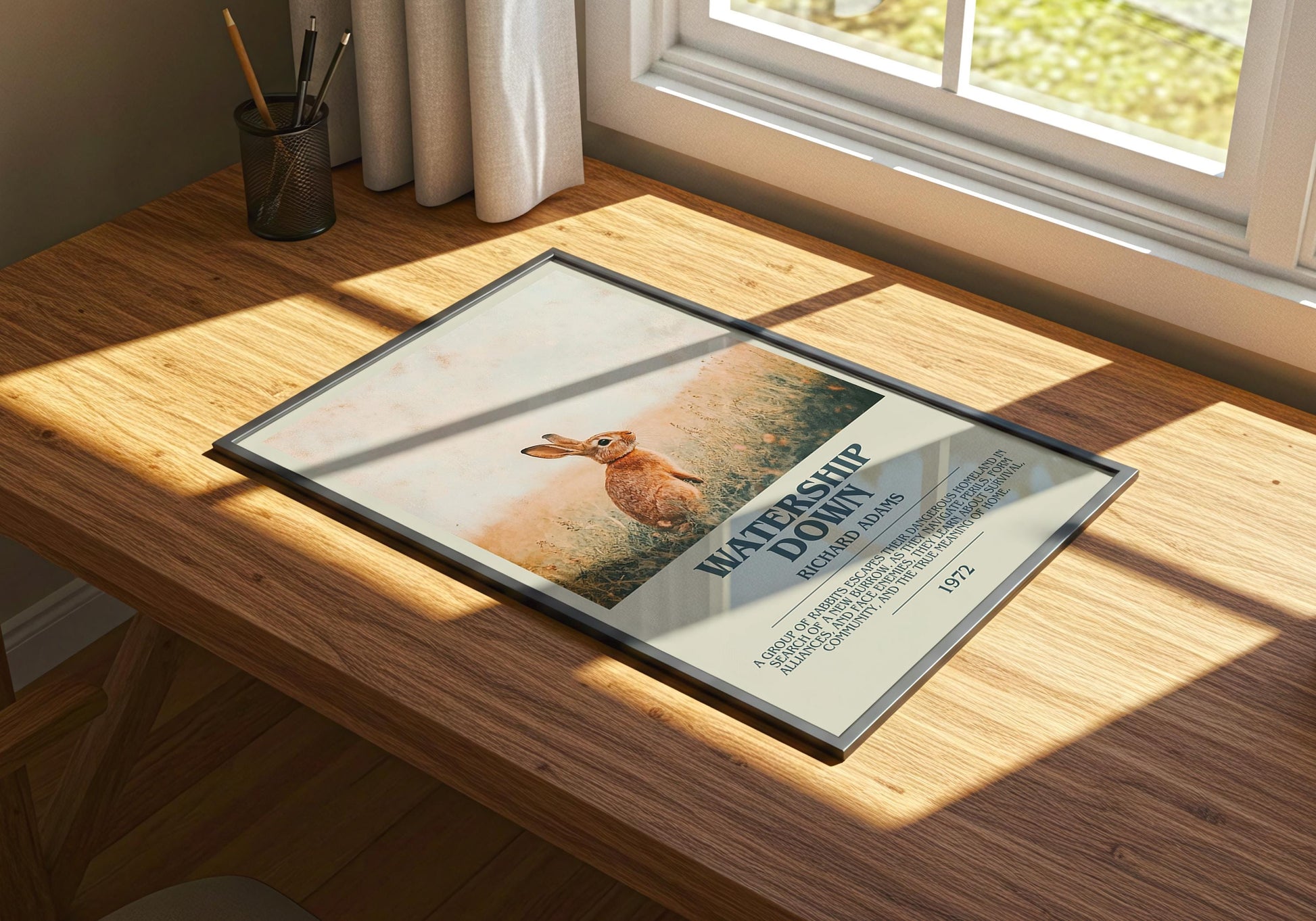 Watership Down by Richard Adams | Descriptive Book Poster | Modern